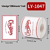 200Pcs Christmas Theme Paper Self-Adhesive Stickers DIY-M070-02D-1