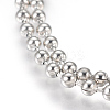 Tarnish Resistant Stainless Steel Ball Chain Necklace Making MAK-L019-01C-P-2