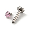 304 Stainless Steel Threaded Flatback Earrings LS-EJEW-NH0001-01C-01-2