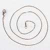 Tarnish Resistant 304 Stainless Steel Venetian Chain Necklace Making LS-STAS-P046-07P-1