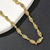 Brass Micro Pave Clear Cubic Zirconia Eye Link Chain Bracelets for Women BJEW-G764-09G-2