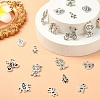100Pcs 10 Styles Tibetan Style Alloy Pendants FIND-CJ0002-30-5