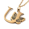 PVD Vacuum Plating 201 Stainless Steel Necklaces NJEW-R267-01U-G-3
