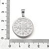 304 Stainless Steel Pendants STAS-A053-24A-P-3