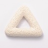 Synthetic Lava Rock Big Triangle Pendants G-O025-04A-1
