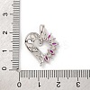 Brass Micro Pave Cubic Zirconia Pendants KK-U033-13P-02-3