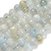 Natural Aquamarine Beads Strands G-L642-F05-6mm-2
