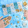 DIY Ocean Theme Synthetic Turquoise & Alloy Jewelry Making Findings Beads Kits DIY-SC0027-46-3
