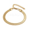 304 Stainless Steel Link Chain Bracelets for Women BJEW-Z143-08G-4