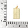 Brass Pave Natural White Shell Pendants KK-S522-05E-G-3