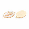 Brass Birth Floral Pendants KK-S364-284-2