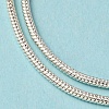 Brass Round Snake Chain Necklace Making KK-F763-07P-5