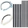 24Pcs 2 Styles Plastic Firm Headband Non-slip Strip DIY-CY0003-02-6