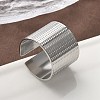304 Stainless Steel Open Cuff Rings RJEW-A079-01D-P-2