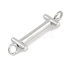 304 Stainless Steel Letter Connector Charms STAS-M108-01P-09-2