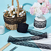20 Yards Polyester Flower Lace Ribbon for Jewelry Making OCOR-HY0001-23B-4