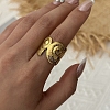 Brass Cuff Open Rings LS-KK-CBA8D1E-03B-G-2