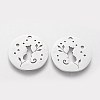 Non-Tarnish 201 Stainless Steel Kitten Pendants STAS-S105-T469-2