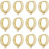 10Pairs Brass Hoop Earrings EJEW-BBC0001-55-1