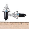 Natural Obsidian Faceted Pointed Bullet Big Pendants G-H076-02P-010-3
