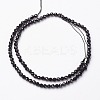 Natural Black Spinel Bead Strands X-G-P213-13-2mm-2