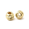 Corrugated Round Brass Beads KK-H520-03A-G-1