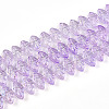 Electroplate AB Color Plated Glass Beads Strands EGLA-B004-02A-NA01-1