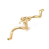 Brass Micro Pave Cubic Zirconia Pendants KK-M301-16G-2
