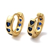 Rack Plating Brass Micro Pave Cubic Zirconia Hoop Earrings EJEW-L224-57G-03-1