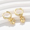 Brass Cubic Zirconia Hoop Earrings EJEW-Q015-01G-C-5