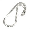 Tarnish Resistant Fashionable 304 Stainless Steel Curb Chain/Twisted Chain Necklaces LS-STAS-A028-N126P-1