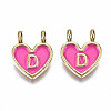 Alloy Enamel Charms ENAM-T012-02D-RS-2
