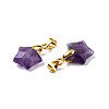 Natural Amethyst Charms X-G-N326-142-03-3