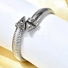 304 Stainless Steel Stretch Bracelets for Women BJEW-A031-03P-4