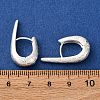 Brass U-Shaped Hoop Earrings EJEW-A143-01A-S-5