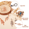 24Pcs 12 Styles Rack Plating Alloy European Dangle Charms MPDL-TA0001-04-5