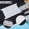 10 Yards 2 Colors Milk Fiber Embroidery Flower Lace Trim SRIB-GF0001-32-6