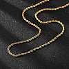 304 Stainless Steel Rope Chain Necklaces NJEW-E026-09G-3