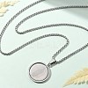 201 Stainless Steel Pendant Necklaces NJEW-Z058-01P-1