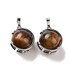 Natural Tiger Eye Pendants G-A212-01P-03-1
