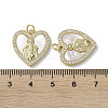 Brass Micro Pave Cubic Zirconia Pendants KK-G485-19D-G-3