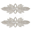 Flower Glass Seed Cloth Sew on Appliques PATC-WH0008-92A-1