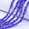 Electroplate Glass Beads Strands EGLA-A034-T10mm-B15-1