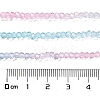 Transparent Painted Glass Beads Strands X-DGLA-A034-T1mm-A22-3