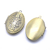 Brass Locket Pendants X-KK-F717-16AB-NR-2