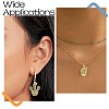 4Pcs 2 Style Rack Plating Brass Micro Pave Cubic Zirconia Pendants KK-CJ0002-76-7
