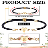 1Pc Adjustable Nylon Cord Bracelets for Women Men BJEW-LP0001-30R-2