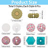 30Pcs 5 Styles Food Grade Eco-Friendly Silicone Focal Beads SIL-PA0001-20-2