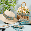 Ethnic Embroidered Polyester Sequins Trim Ribbon OCOR-WH0070-136A-2