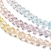 Transparent Painted Glass Beads Strands X1-DGLA-A034-T1mm-A15-4